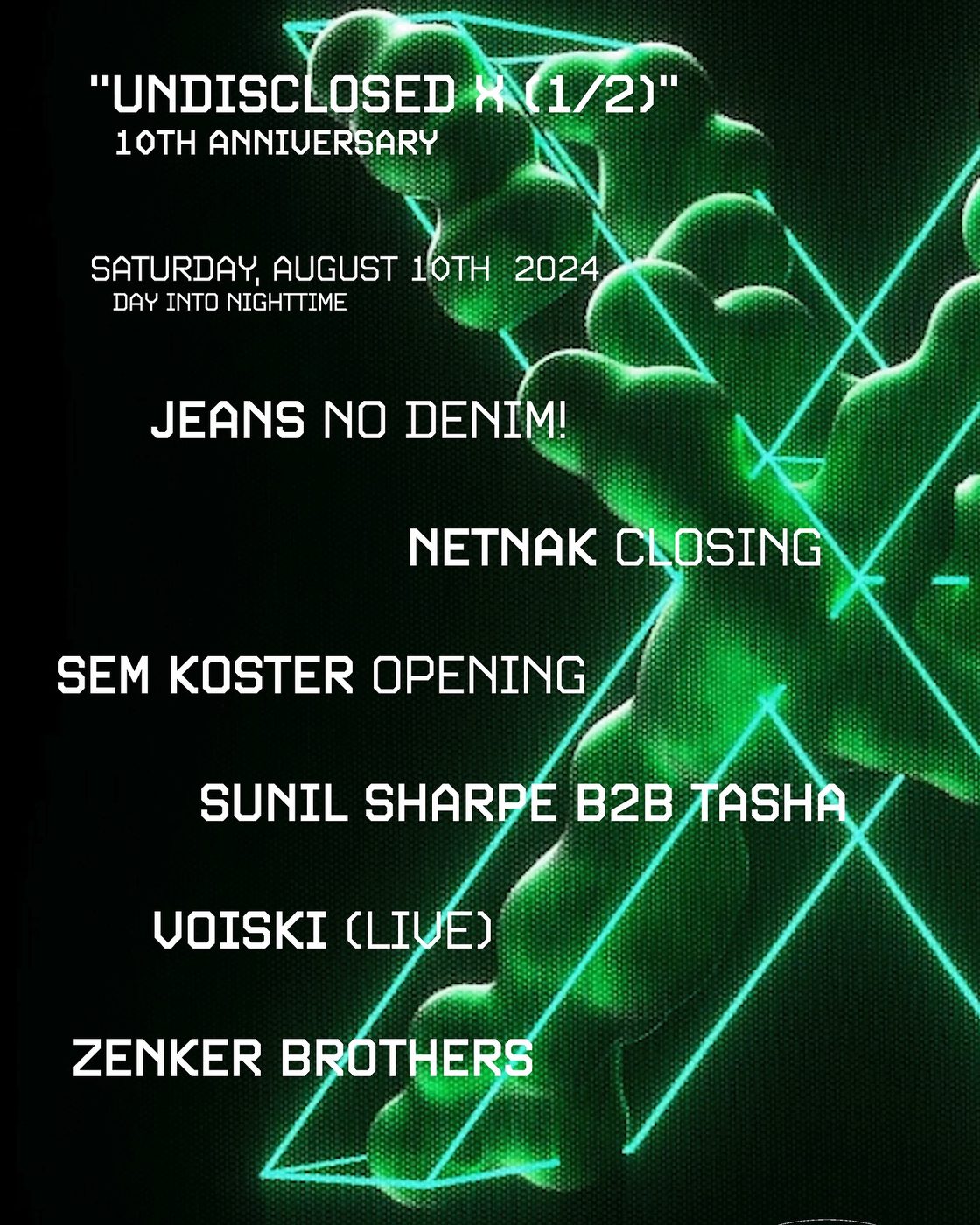 UNDISCLOSED X, UNDISCLOSED × WIDETEMPO